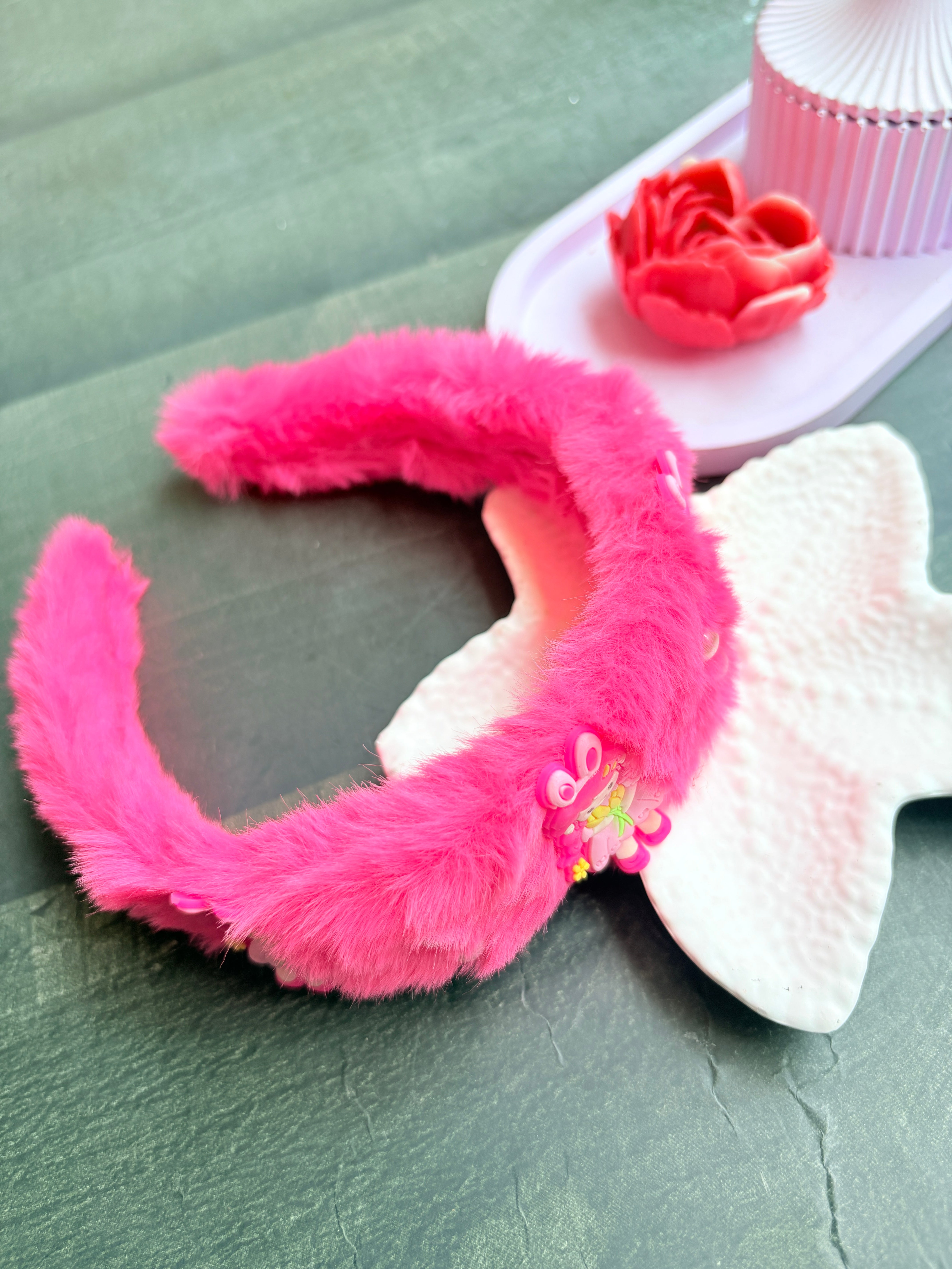 Mini Glam Hairpin Pink