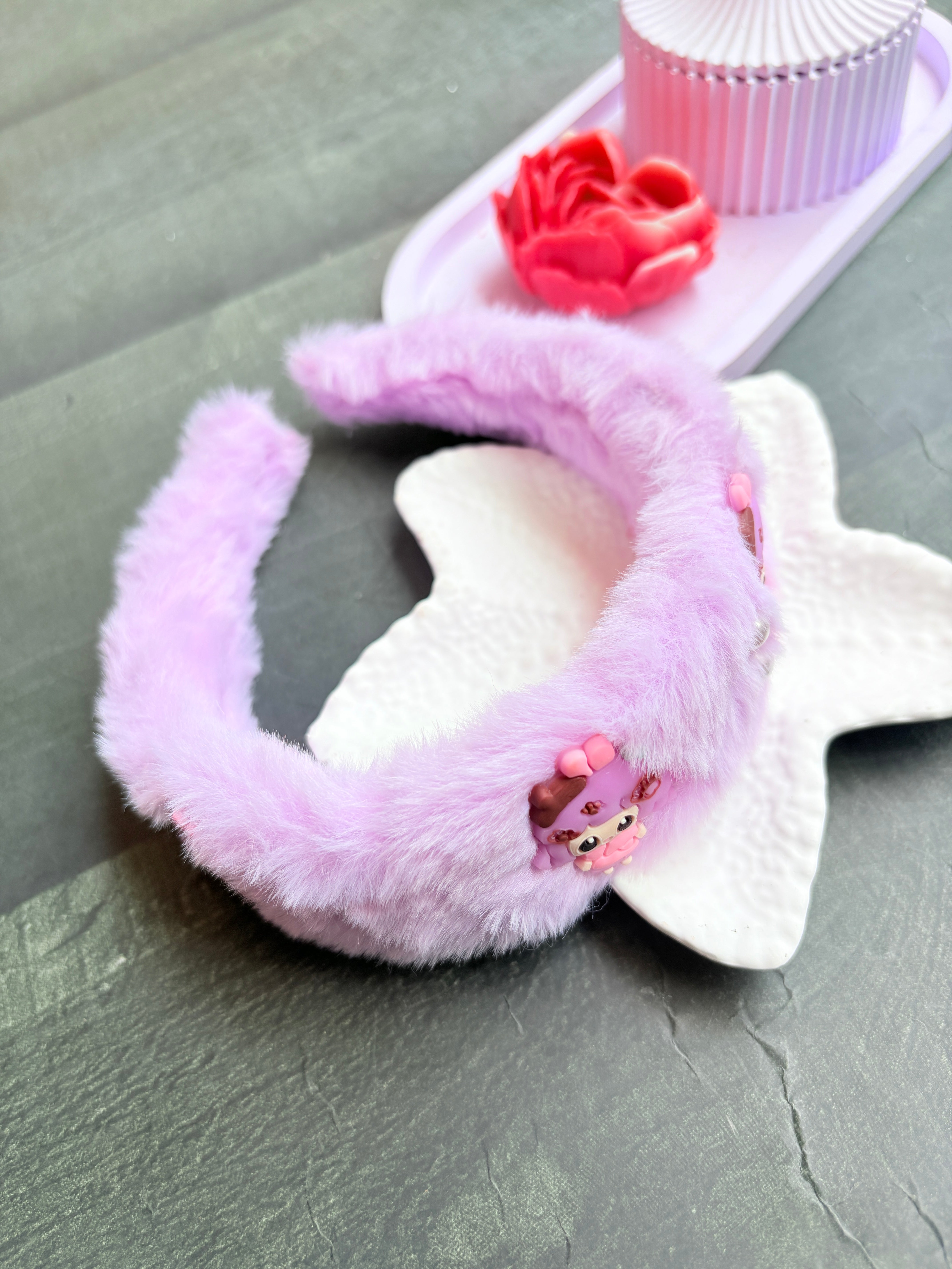 Mini Glam Hairpin  Purple