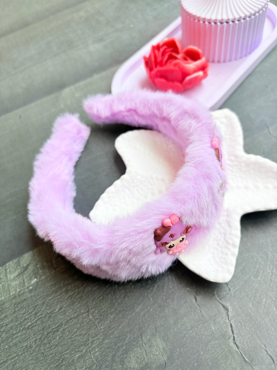 Mini Glam Hairpin  Purple