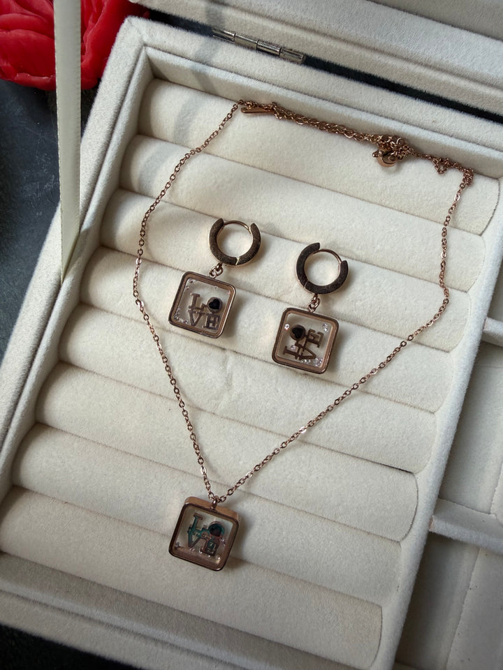 Love Necklace & Earring Set