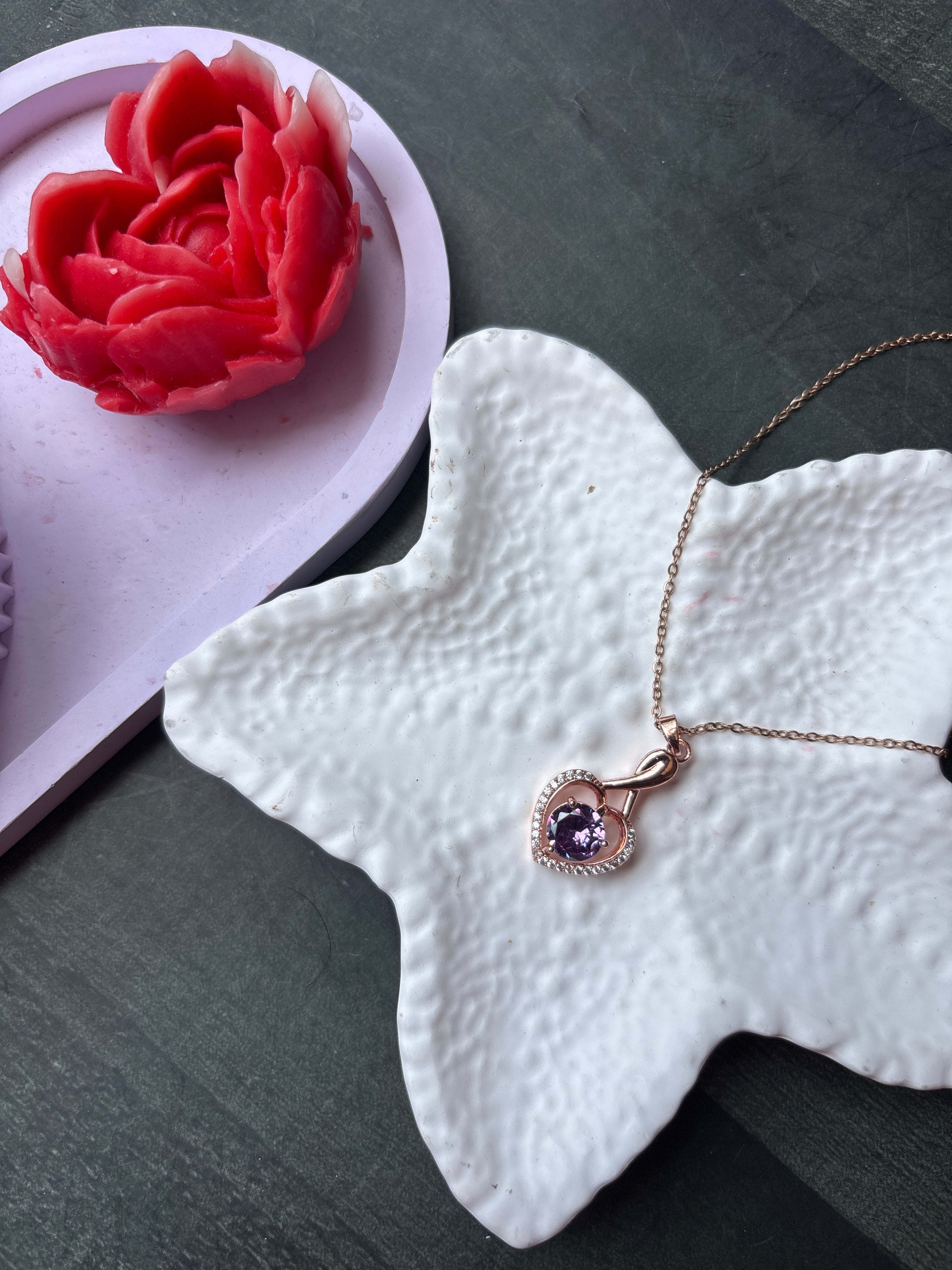 Blush Heart Necklace