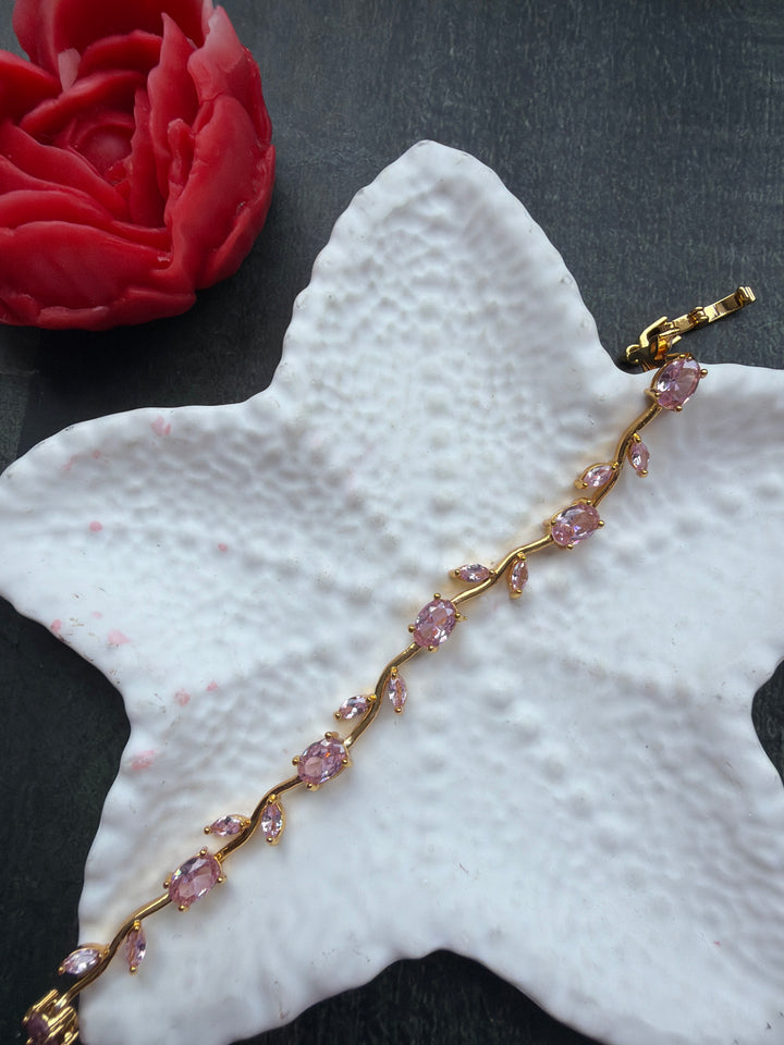 Pink Tulip Bracelet