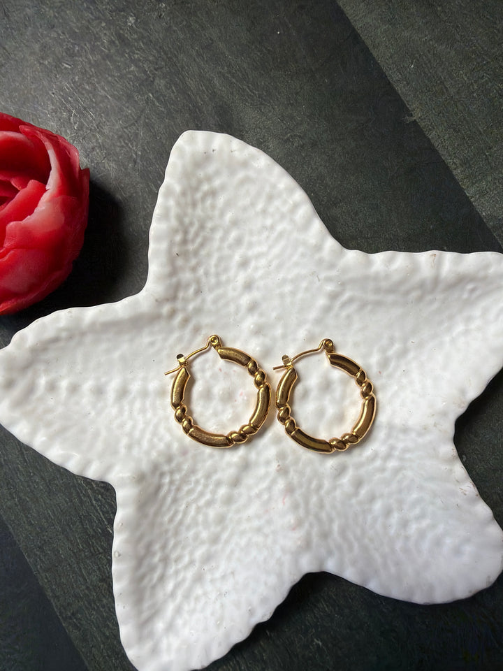 Moon Gold Hoops