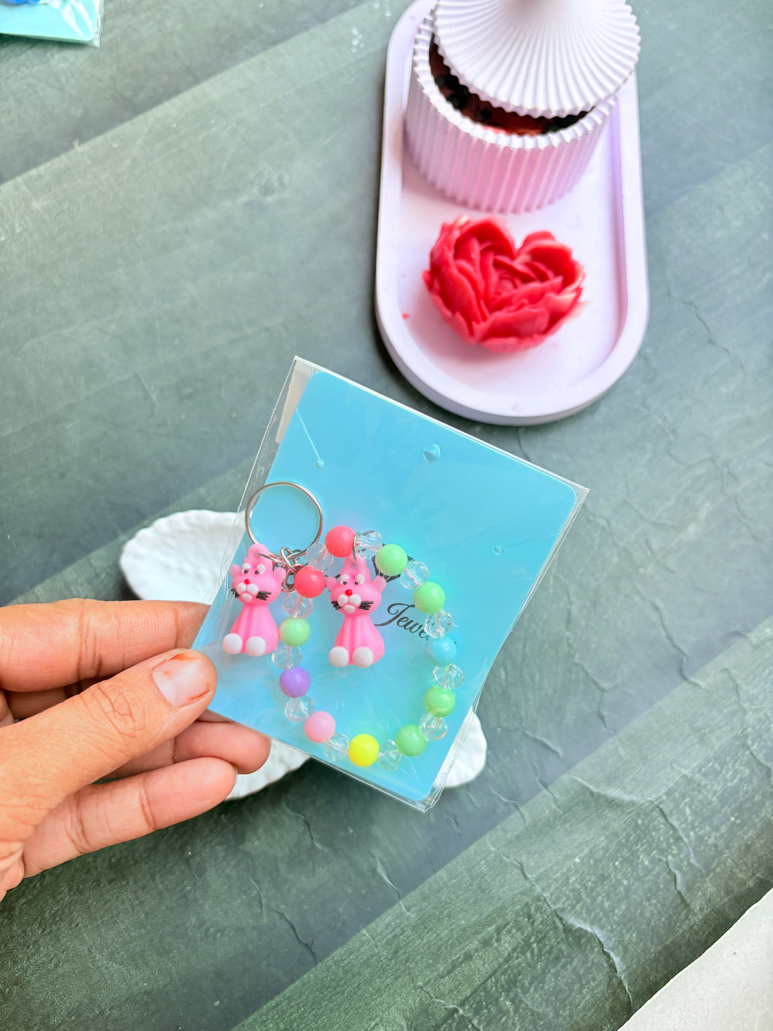 Cat Charm Pop Bracelet set