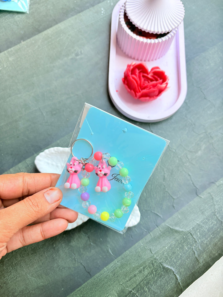 Cat Charm Pop Bracelet set