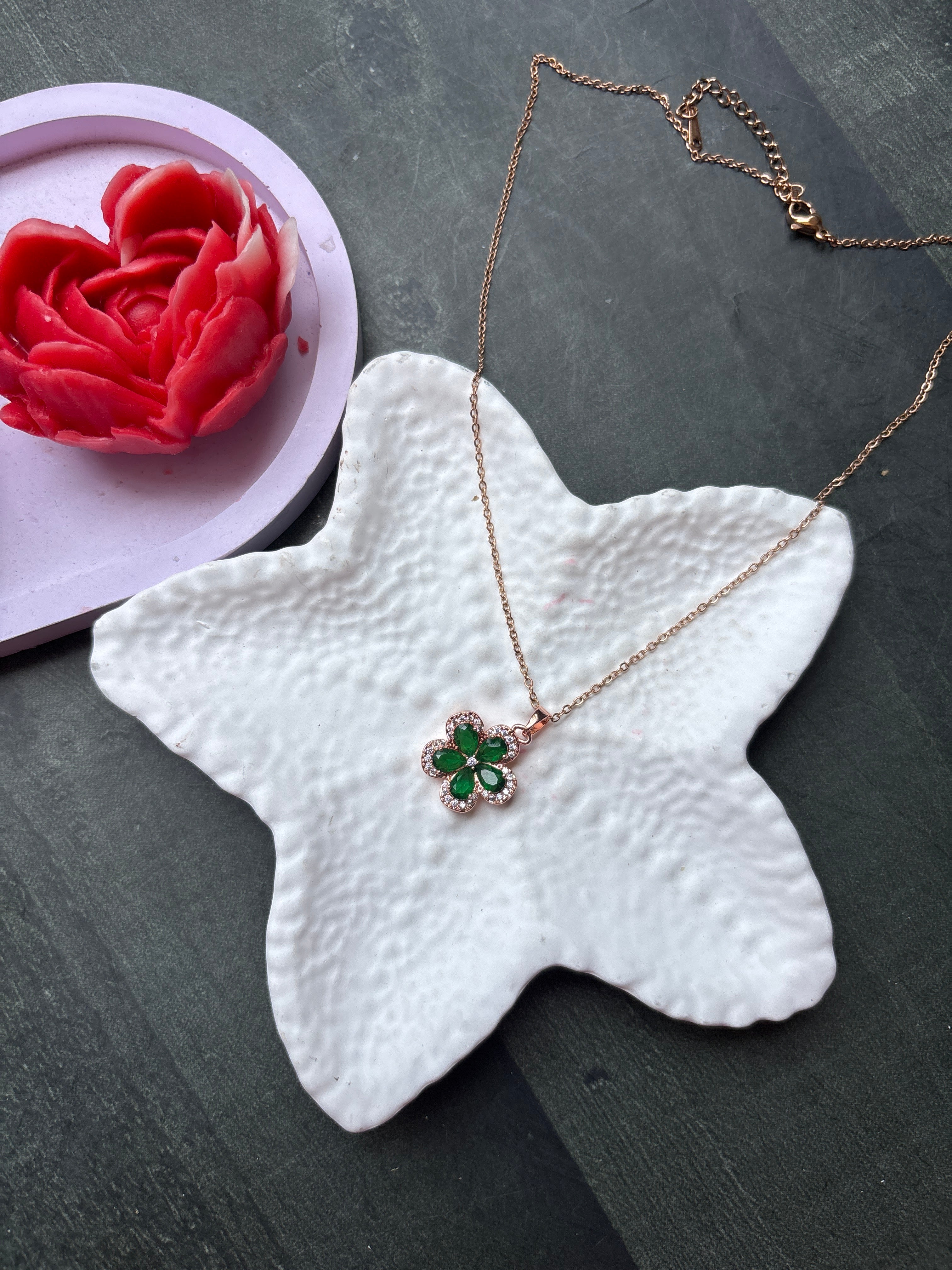 Crystal Floral Necklace