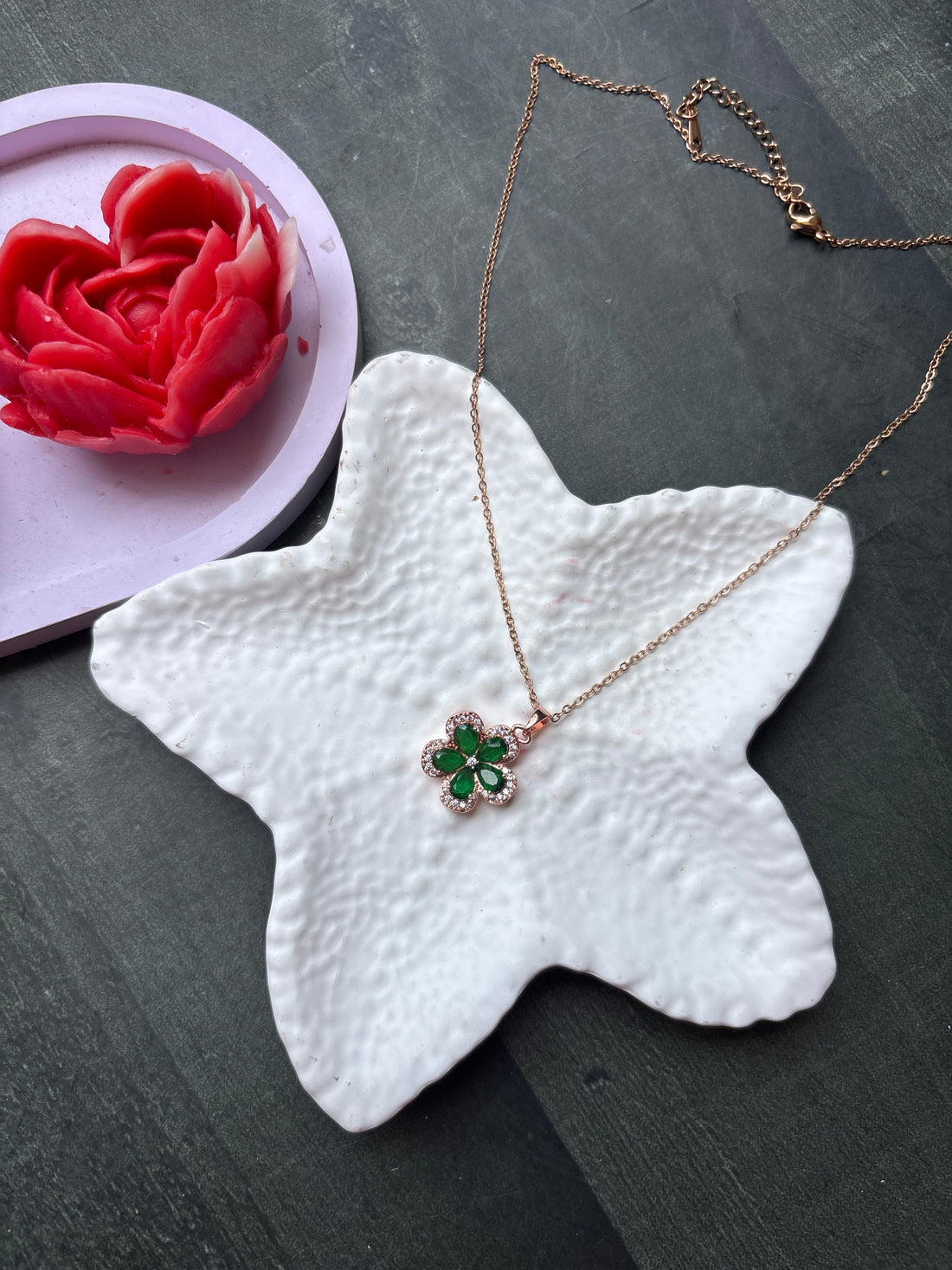 Crystal Floral Necklace