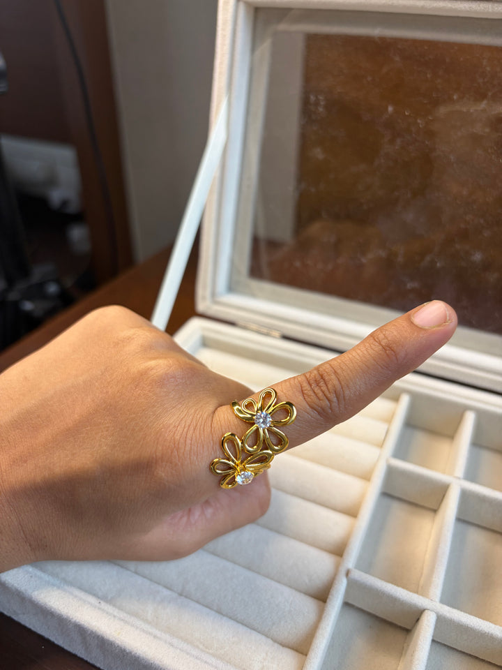 Double Flower Ring