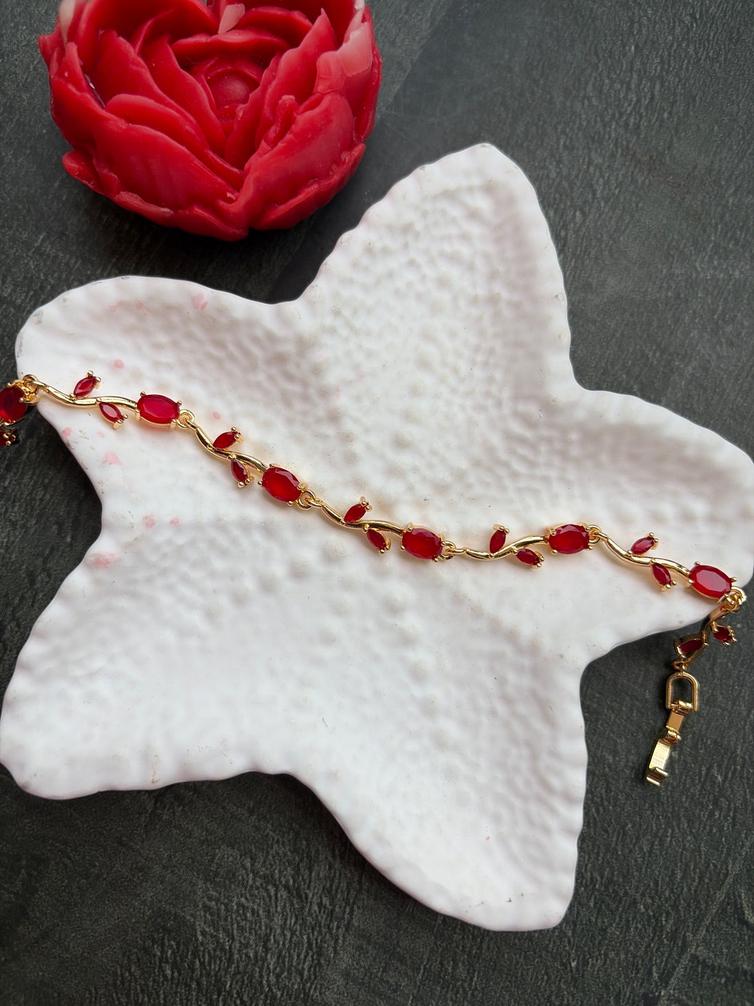 Red Tulip Bracelet