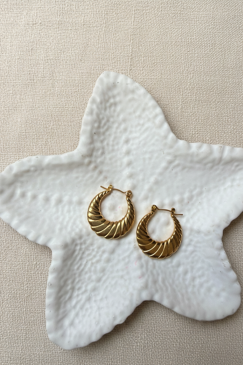 Classy Twist Hoops