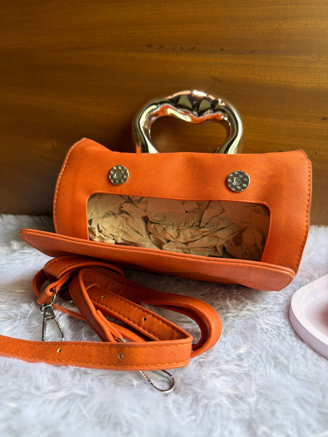 Orange Drip Handbag